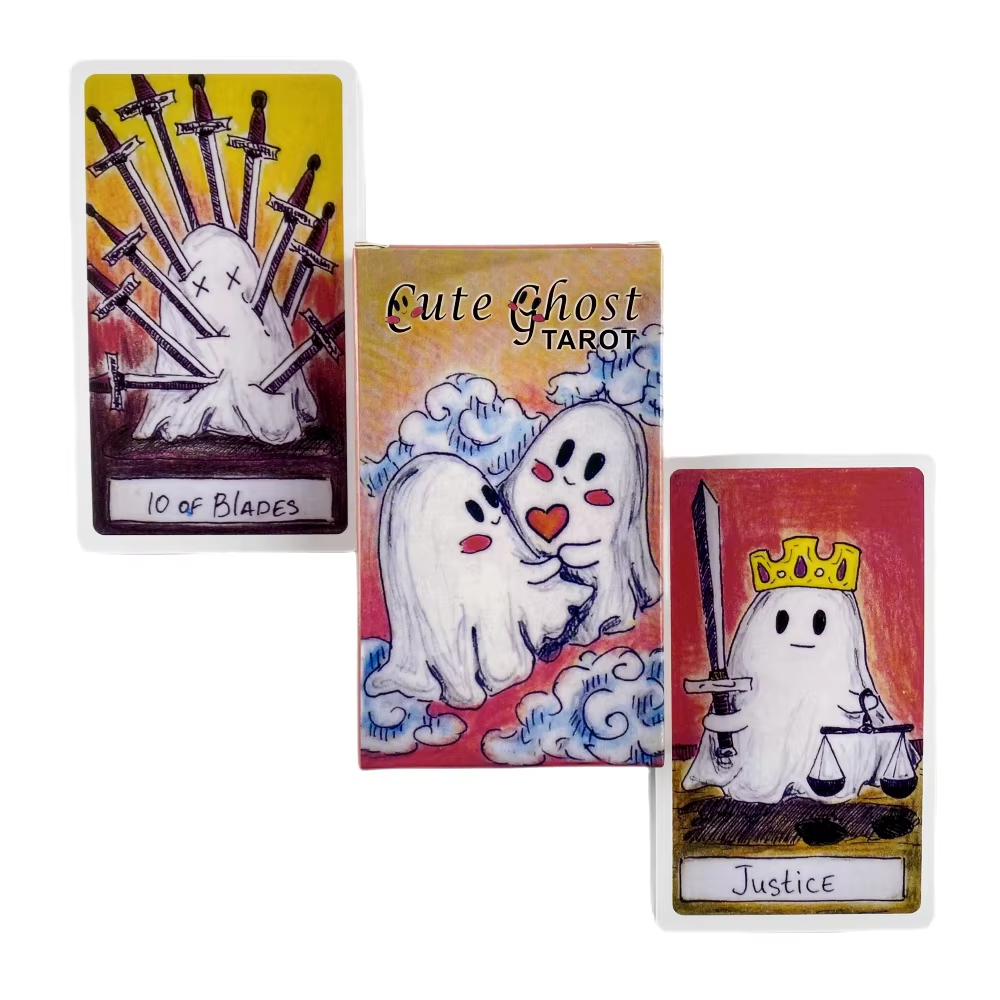 Cute Ghost Tarot Deck Toy Set  - Board Game Of Life recension och pris