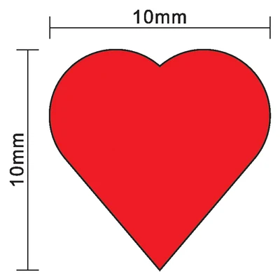 100Pcs 10mm*5mm Red Heart Shap - Board Game Catan recension och pris